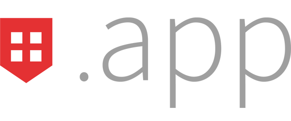 .app domain name logo