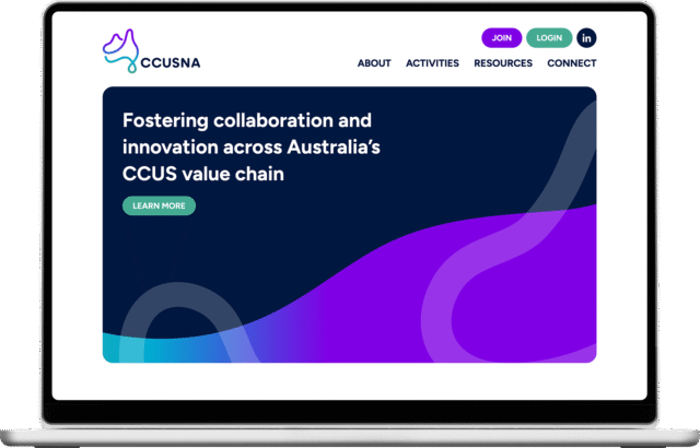 CCUSNA website shown on a laptop