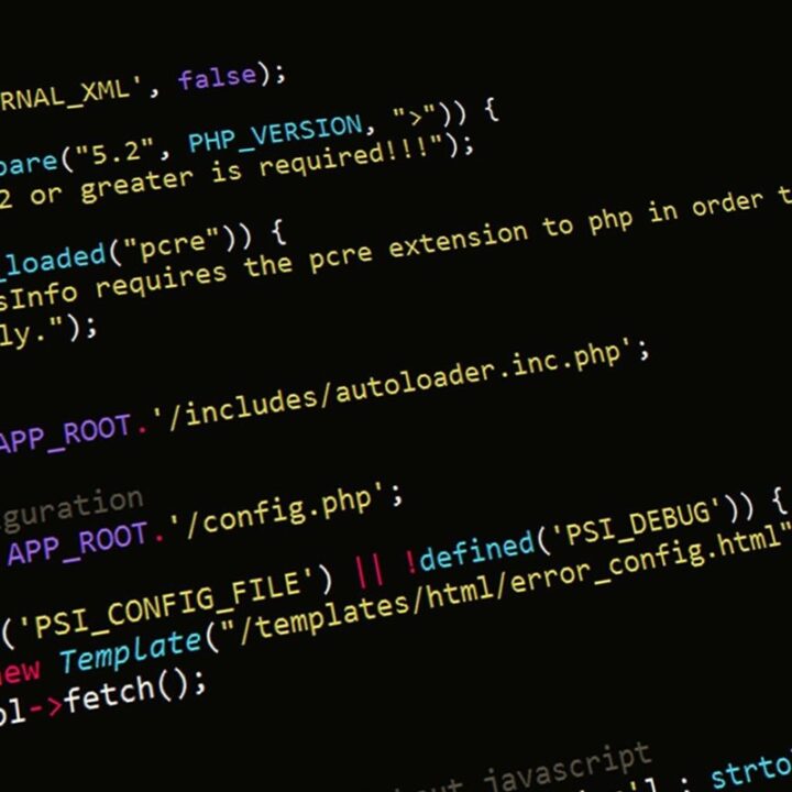 PHP source code displayed on a computer screen