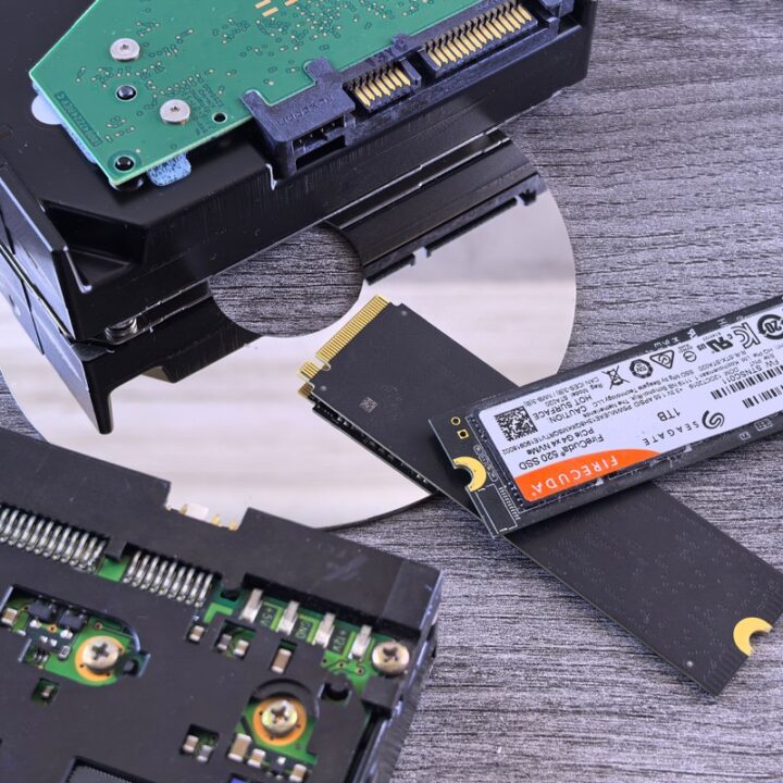Modern and older computer storage hardware