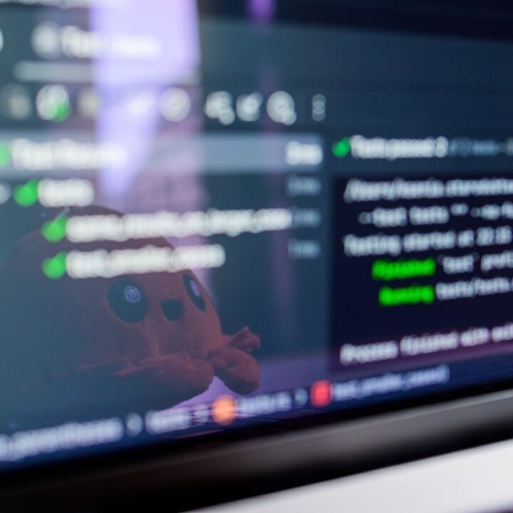 Software updates and checks displayed on a computer screen