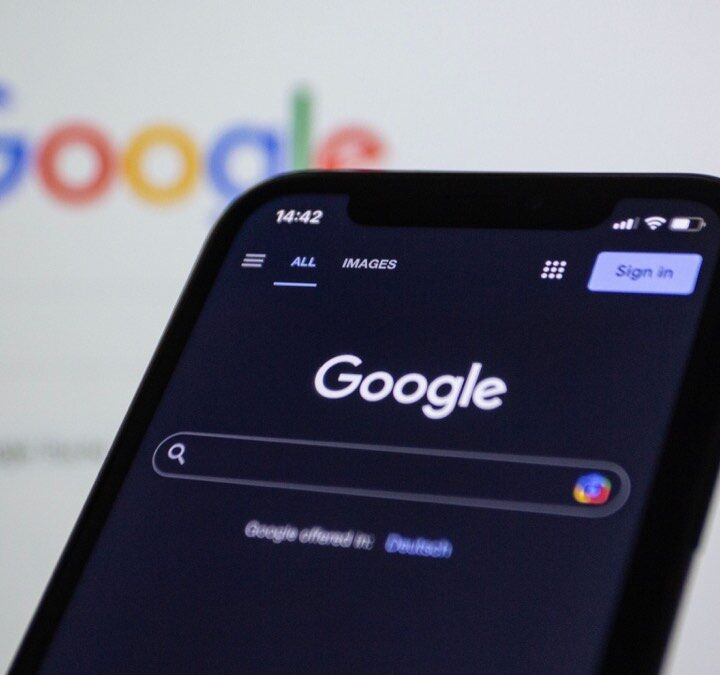 Google search displayed on a smartphone
