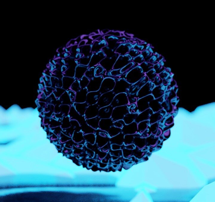 Abstract three-dimensional sphere on ice