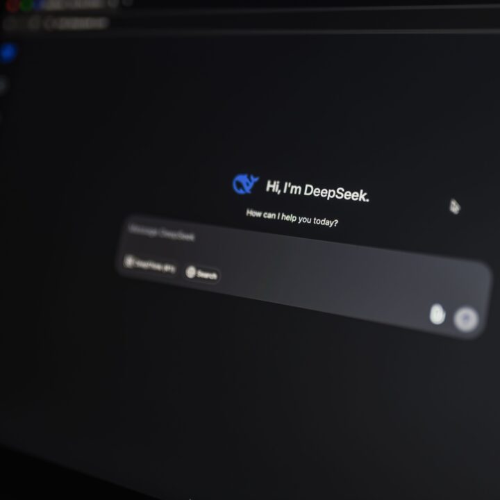 AI chat interface displayed on a computer screen